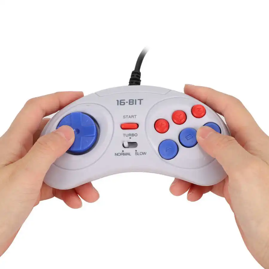 16-Битная 9-Контактная Мини-Портативная Игровая консоль Эргономичный Игровой контроллер Белого цвета для мобильного геймпада Sega pubg Небольшого размера и легкого веса Изображение 1