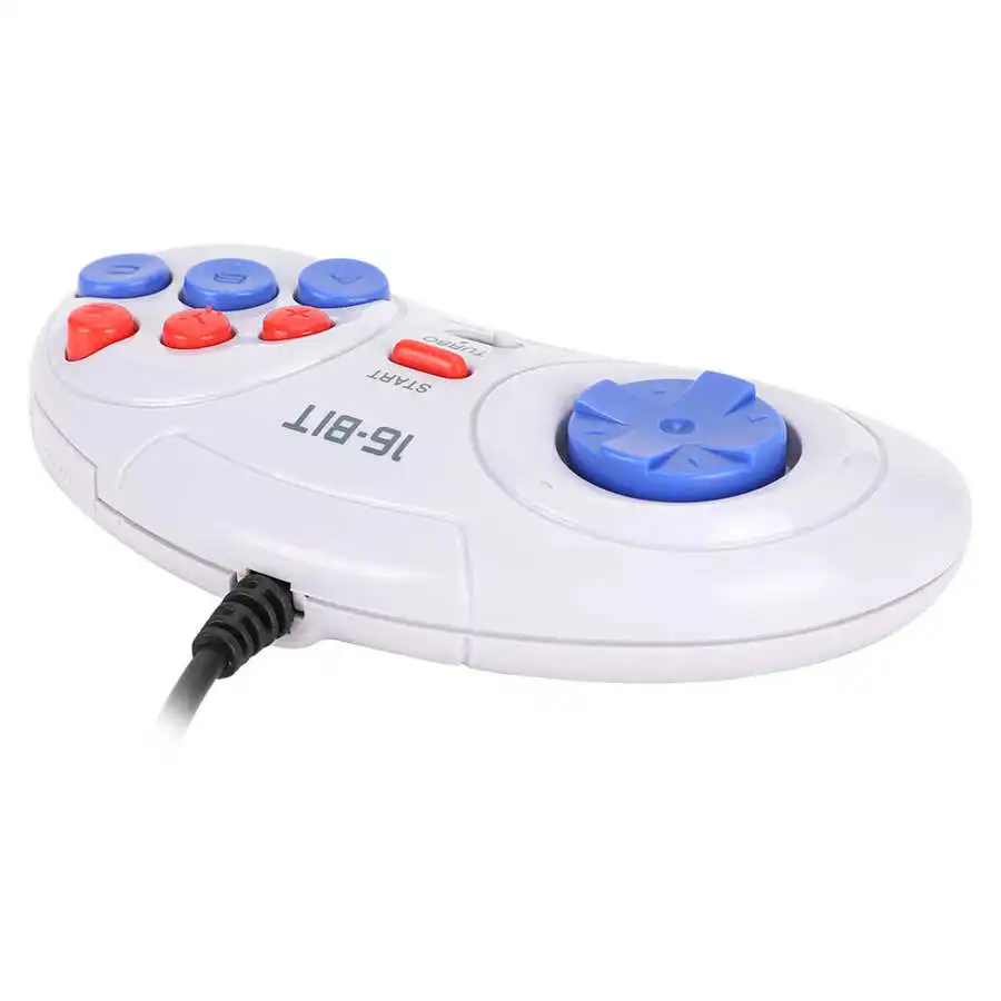 16-Битная 9-Контактная Мини-Портативная Игровая консоль Эргономичный Игровой контроллер Белого цвета для мобильного геймпада Sega pubg Небольшого размера и легкого веса Изображение 2
