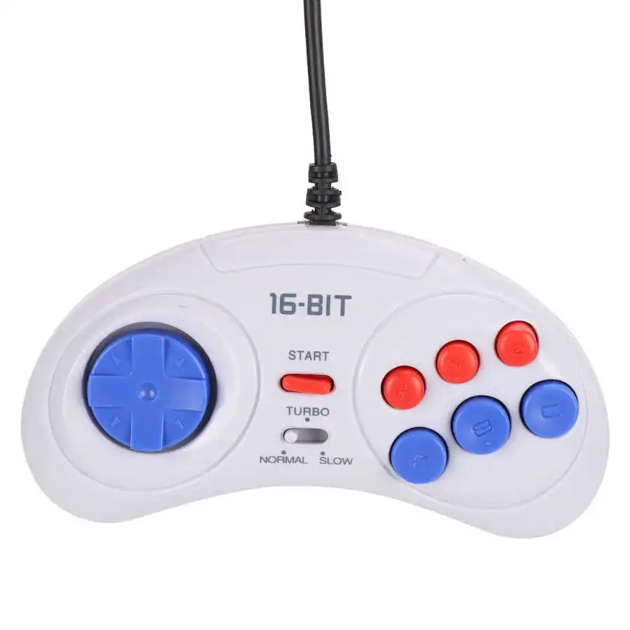 16-Битная 9-Контактная Мини-Портативная Игровая консоль Эргономичный Игровой контроллер Белого цвета для мобильного геймпада Sega pubg Небольшого размера и легкого веса Изображение 3