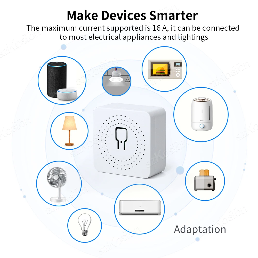 16A Homekit Wifi Smart Switch 2-полосный Переключатель Управления Mini Smart Breaker Relay Голосовое Управление Работа с Alexa Google Siri Cozylife Изображение 1