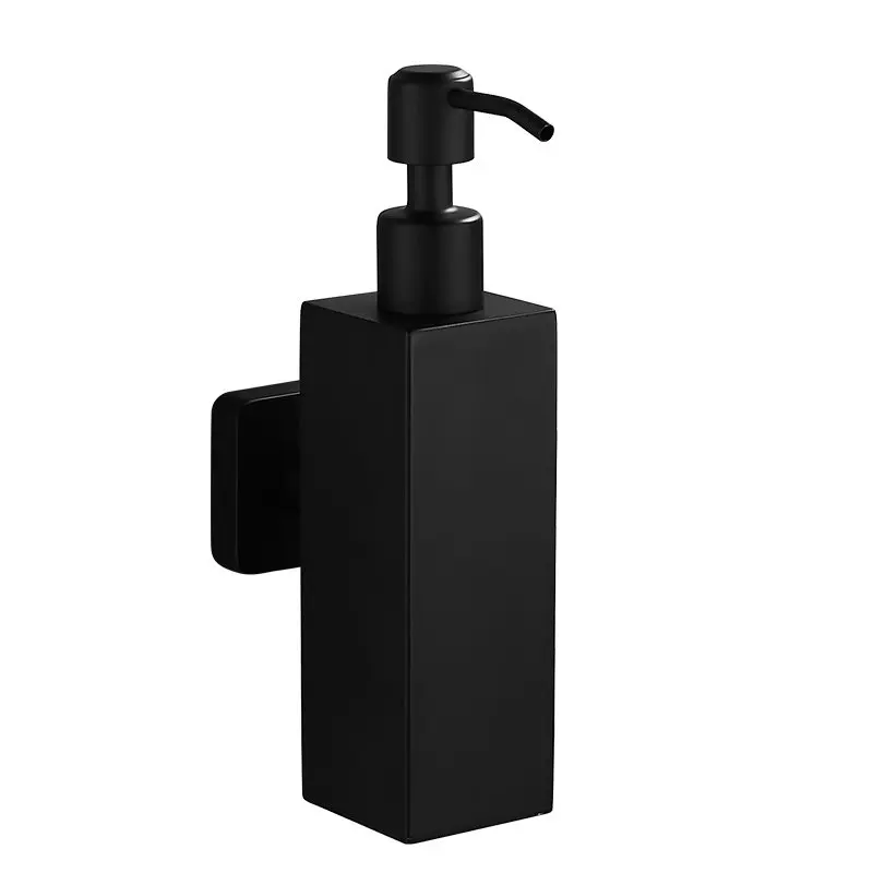 304 Нержавеющая сталь, черная подставка для шампуня для ванной Комнаты, настенная бутылка, дозатор жидкого мыла, Ручная Кухонная раковина, Контейнер для мыла Изображение 2
