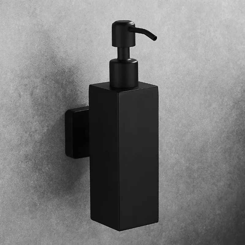 304 Нержавеющая сталь, черная подставка для шампуня для ванной Комнаты, настенная бутылка, дозатор жидкого мыла, Ручная Кухонная раковина, Контейнер для мыла Изображение 5