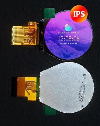 IPS 1,3-дюймовый 45P HD TFT LCD Цветной круглый экран ST7789 Контроллер 240 * 240 MCU/RGB/SPI интерфейс Изображение 0