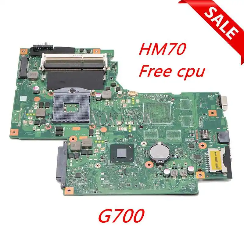 NOKOTION 11S90003140 ОСНОВНАЯ ПЛАТА BAMBI rev 2.1 Для Lenovo IdeaPad G700 Материнская плата ноутбука 17.3 дюймов GMA HD HM70 бесплатный процессор Изображение 0