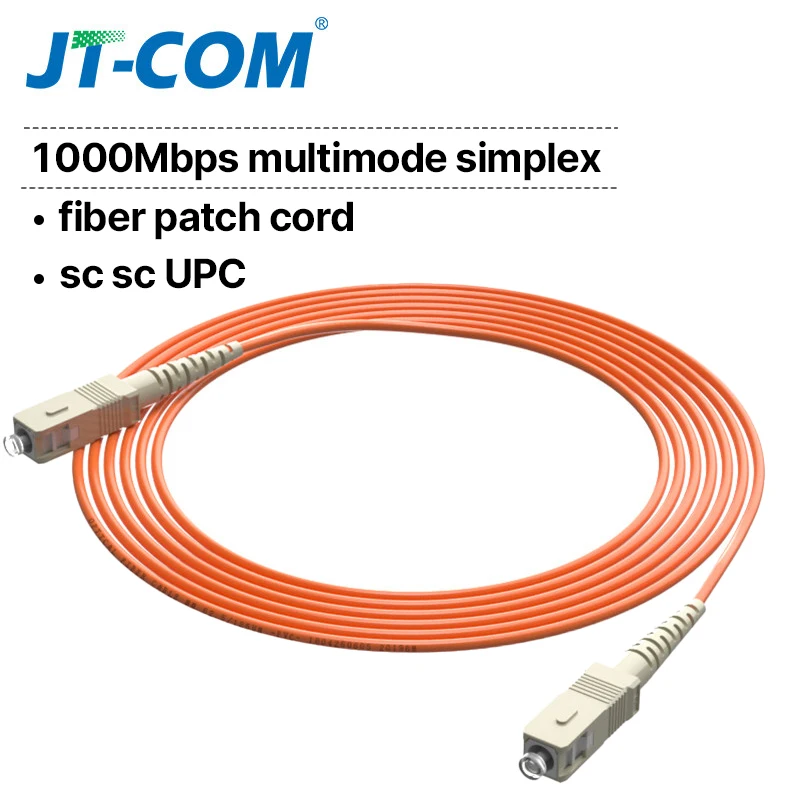 ONTI 1Gb Многорежимный Оптоволоконный кабель OM2 SC-SC Многомодовый Симплексный кабель SC 2.0 мм Оптическая Перемычка Патч-корд 1м 3м 5м 10м 20м 30м Изображение 0