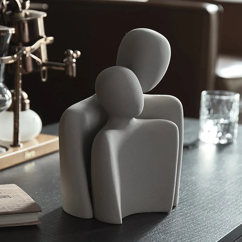 Абстрактные фигуры в скандинавском минимализме, керамические украшения для спальни, гостиной, мебель для рабочего стола, украшения для дома, статуэтки для офиса Изображение 1
