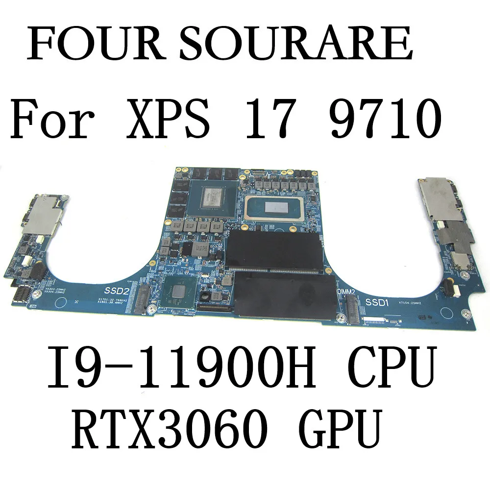 Для ноутбука Dell XPS 17 9710 Материнская плата с процессором I9-11900H и графическим процессором RTX3060 CN-00D5DG 00D5DG 0D5DG Материнская плата Изображение 0
