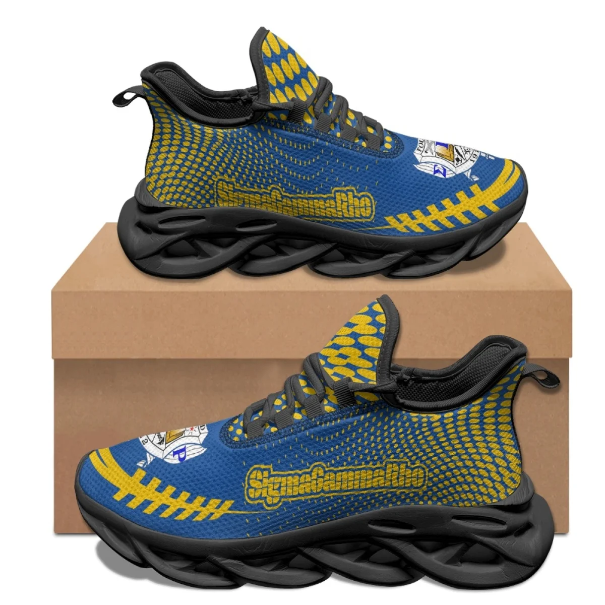 Дышащие кроссовки на платформе с принтом Sigma Gamma Rho Poddles, Легкая нескользящая обувь на шнуровке, Универсальная модная обувь для ходьбы Изображение 3