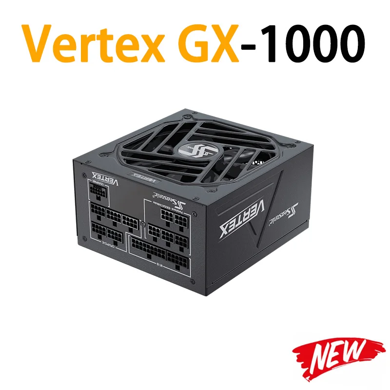 ИГРОВОЙ настольный Seasonic VERTEX GX-1000 PCIe 5.0 1000W 80 + Gold Полностью Модульный Бесшумный Мощный Блок питания 12 В ATX 3.0 НОВЫЙ Изображение 2