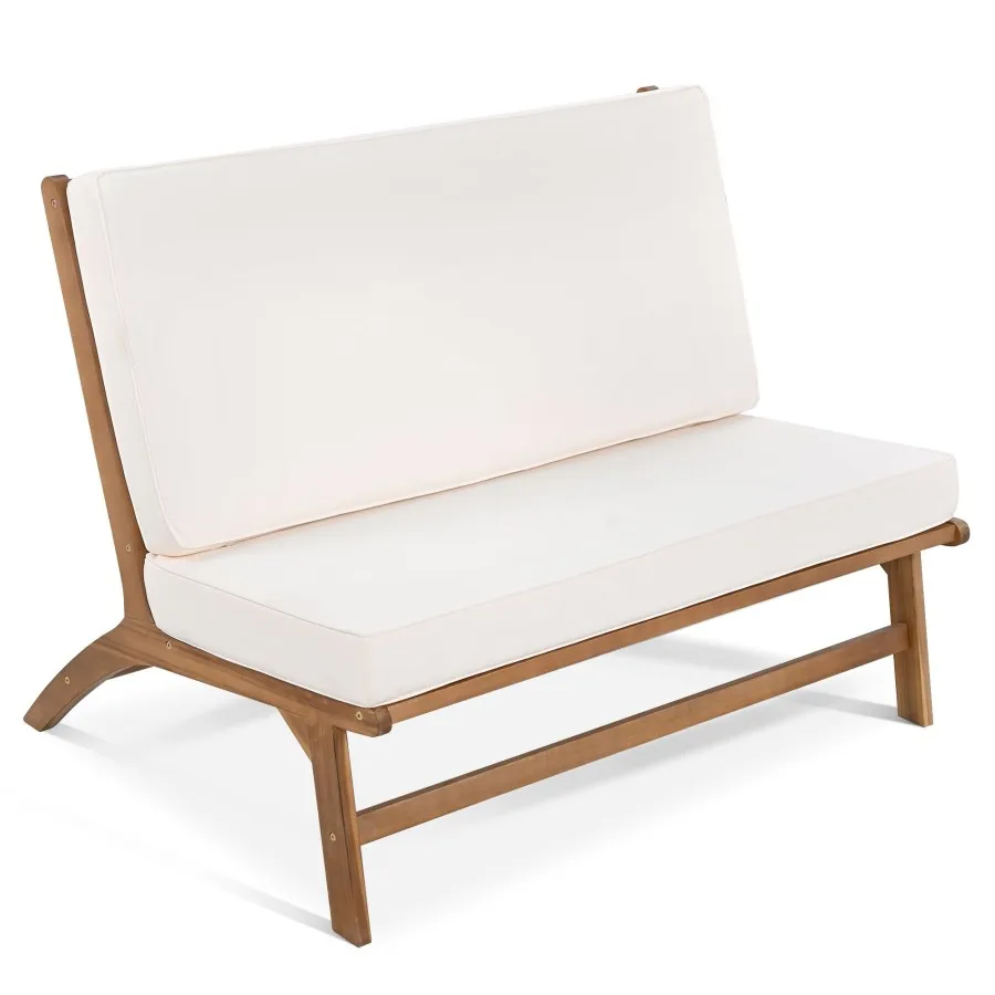 Комплект V-образных сидений GO из 4 предметов, уличный диван из массива акации, Садовая мебель, Места для отдыха на открытом воздухе, Изображение 3