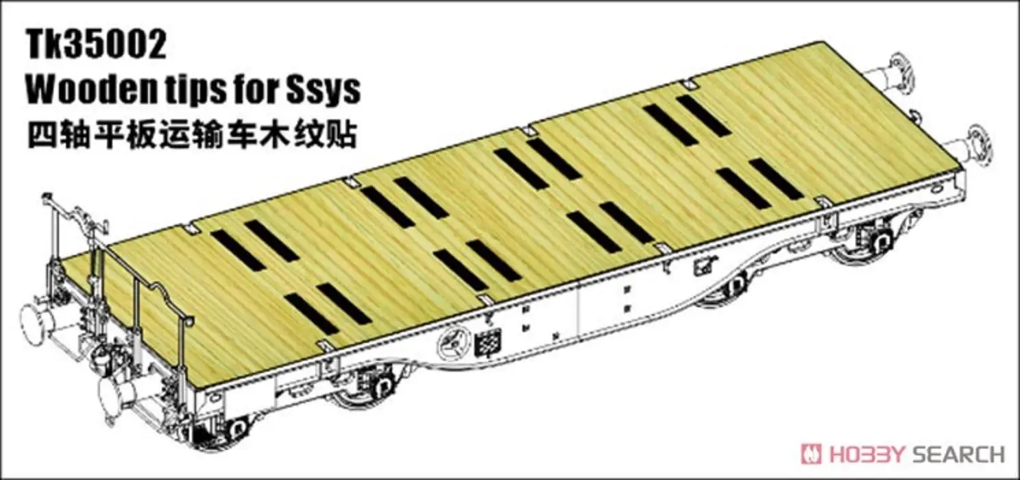 Наклейка на деревянную палубу четырехосного бортового грузовика TK35002 1/35 T-Model Изображение 0