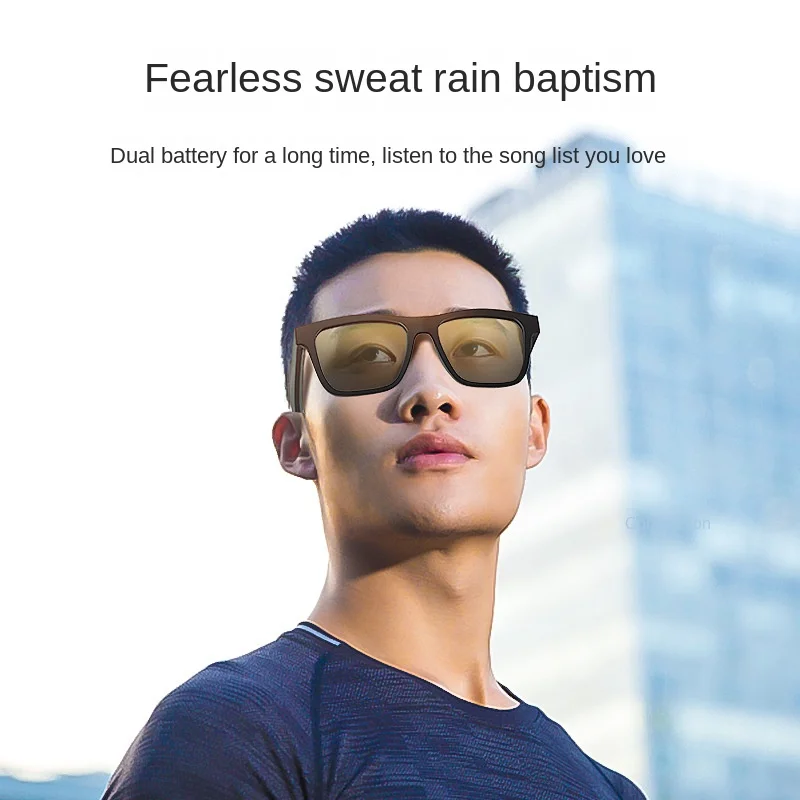 Очки Youpin, Аудио Очки, наушники для прослушивания музыки, Беспроводные Смарт-очки, Модные солнцезащитные очки Bluetooth, наушники Изображение 0