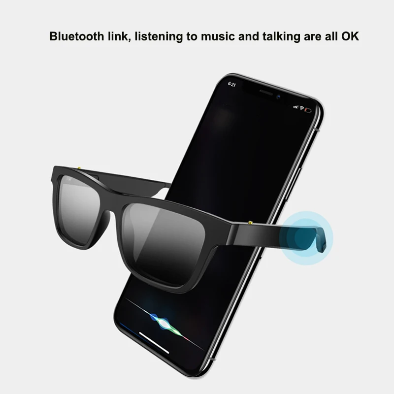 Очки Youpin, Аудио Очки, наушники для прослушивания музыки, Беспроводные Смарт-очки, Модные солнцезащитные очки Bluetooth, наушники Изображение 3