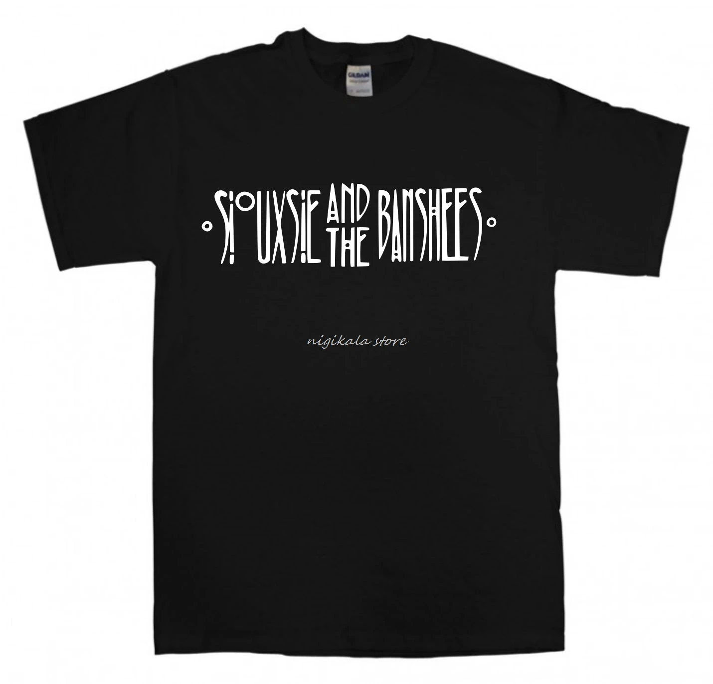 Футболка Siouxsie and The Banshees, Новая Черная футболка с логотипом в стиле Готический панк, Футболка The Cure с коротким рукавом, поступила в продажу Новая Летняя Изображение 0