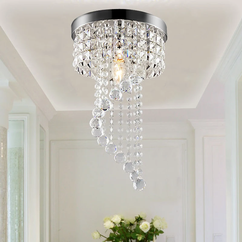 Хрустальный потолочный светильник, современный светодиодный потолочный светильник, декор в стиле лофт для гостиной, столовой, K9 Lights, светильники с хрустальными шарами Изображение 0